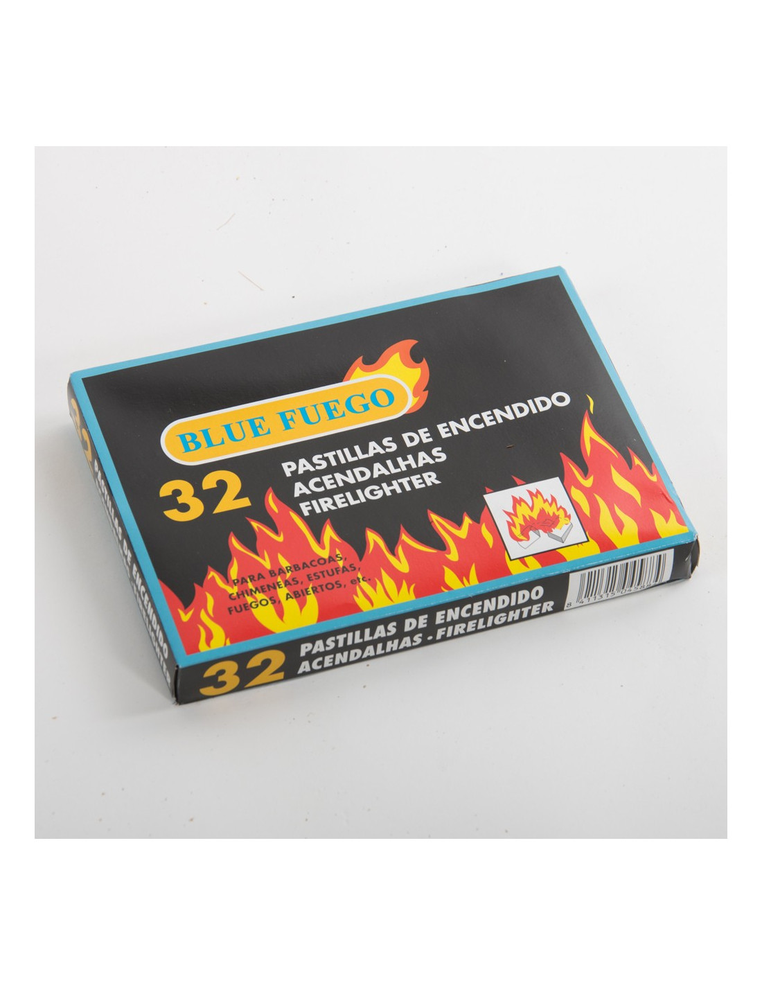 Caja de 32 Pastillas de Encendido Fuego para chimeneas, Estufas, barbacoas